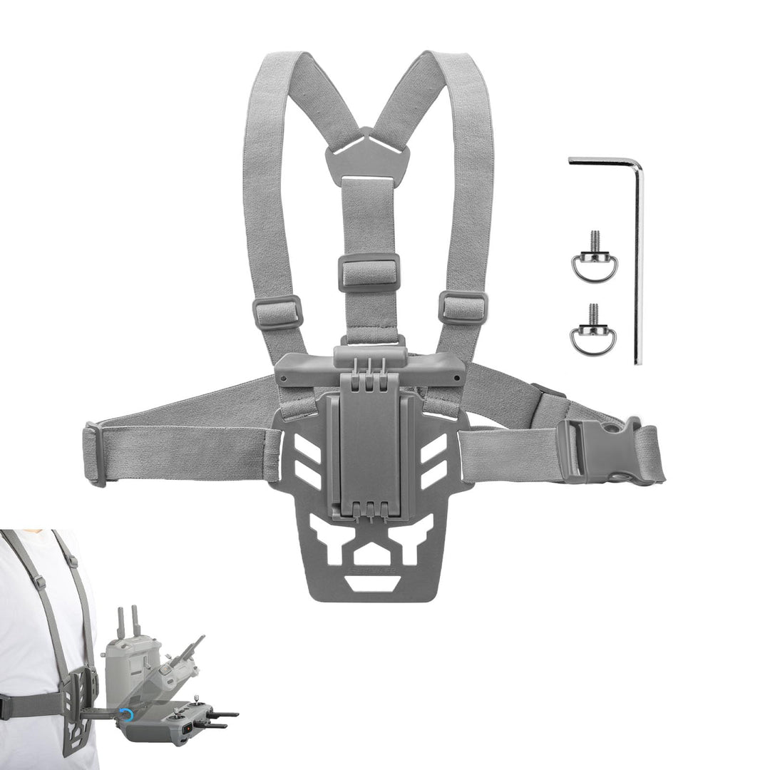 Brusthalterung kompatibel mit DJI RC 2/1 Fernbedienungshalterung Rücken Brustband Hüftgurt Stützhalt