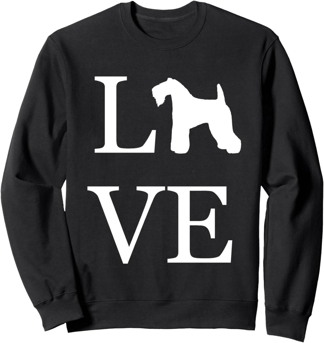 Hundebesitzer "I Love Kerry Blue Terrier", Weiss Sweatshirt