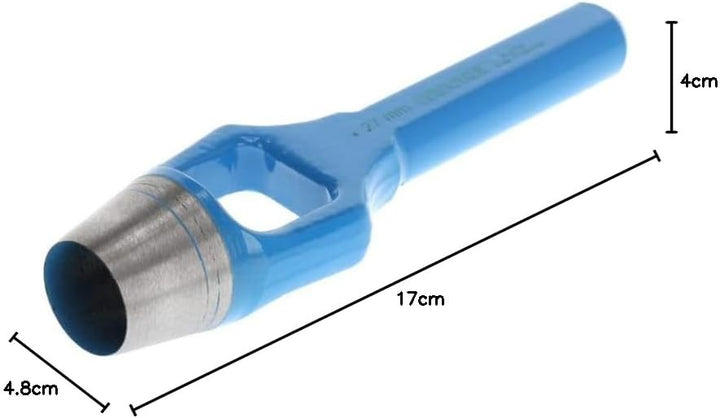 GEDORE Henkellocheisen für weiche Materialen, Ø 27 mm, Gummi Leder Dichtungen Stoff, rund, 175 mm la
