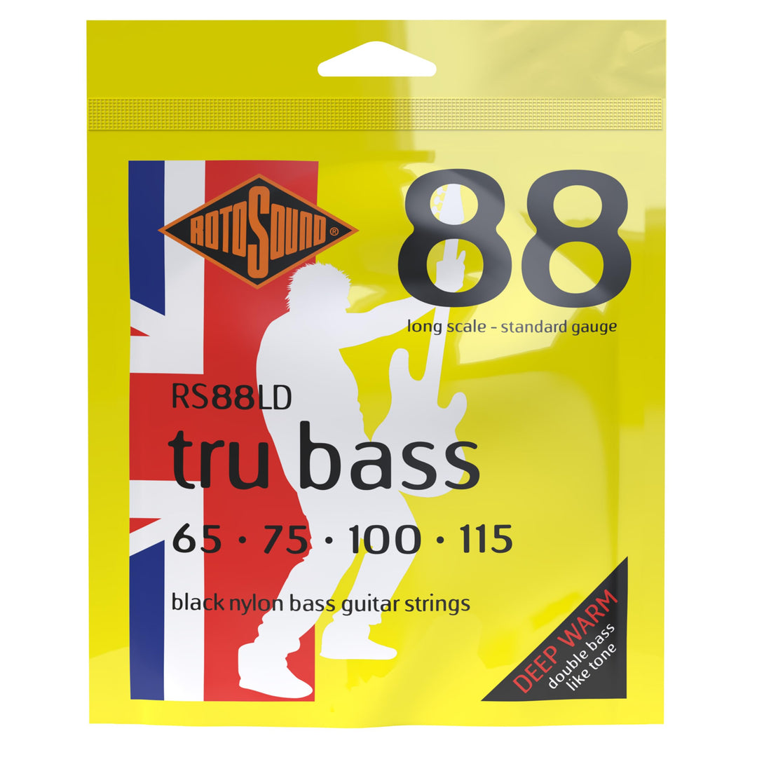 RotoSound RS88 LD Saiten 65-115 f. E-Bass Schwarz Einzelbett, Schwarz Einzelbett