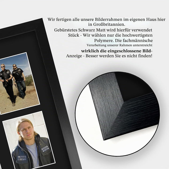 HWC Trading FR A3 Sons of Anarchy Geschenke Geducktes Signiertes Autogramm Fotodisplay für Fans von