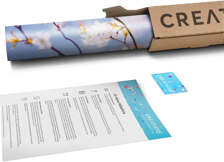 Fensterdeko I Sichtschutz Fenster-Sticker Selbsthaftend I Dekofolie für Bad, Küche, Kinderzimmer - W