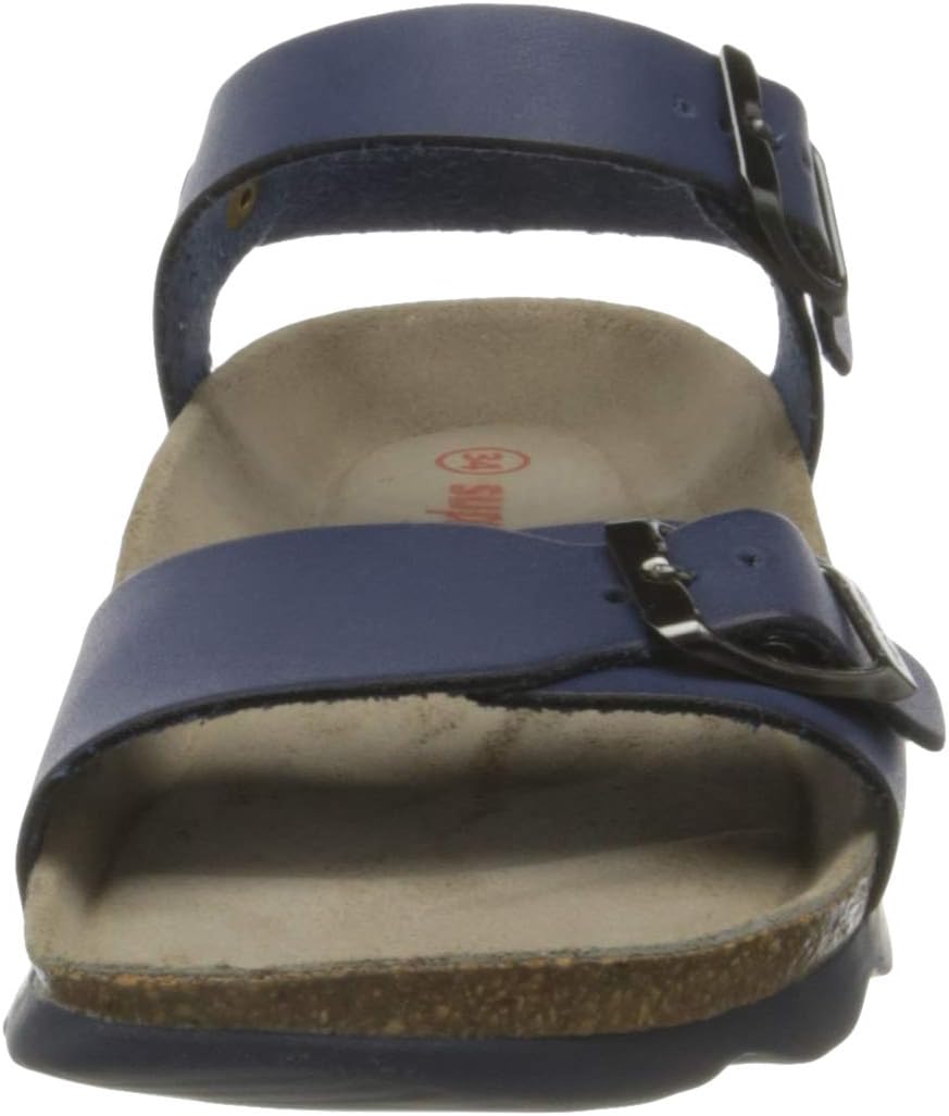 Superfit Jungen Fussbettpantoffel Sandalen, Blau 8000