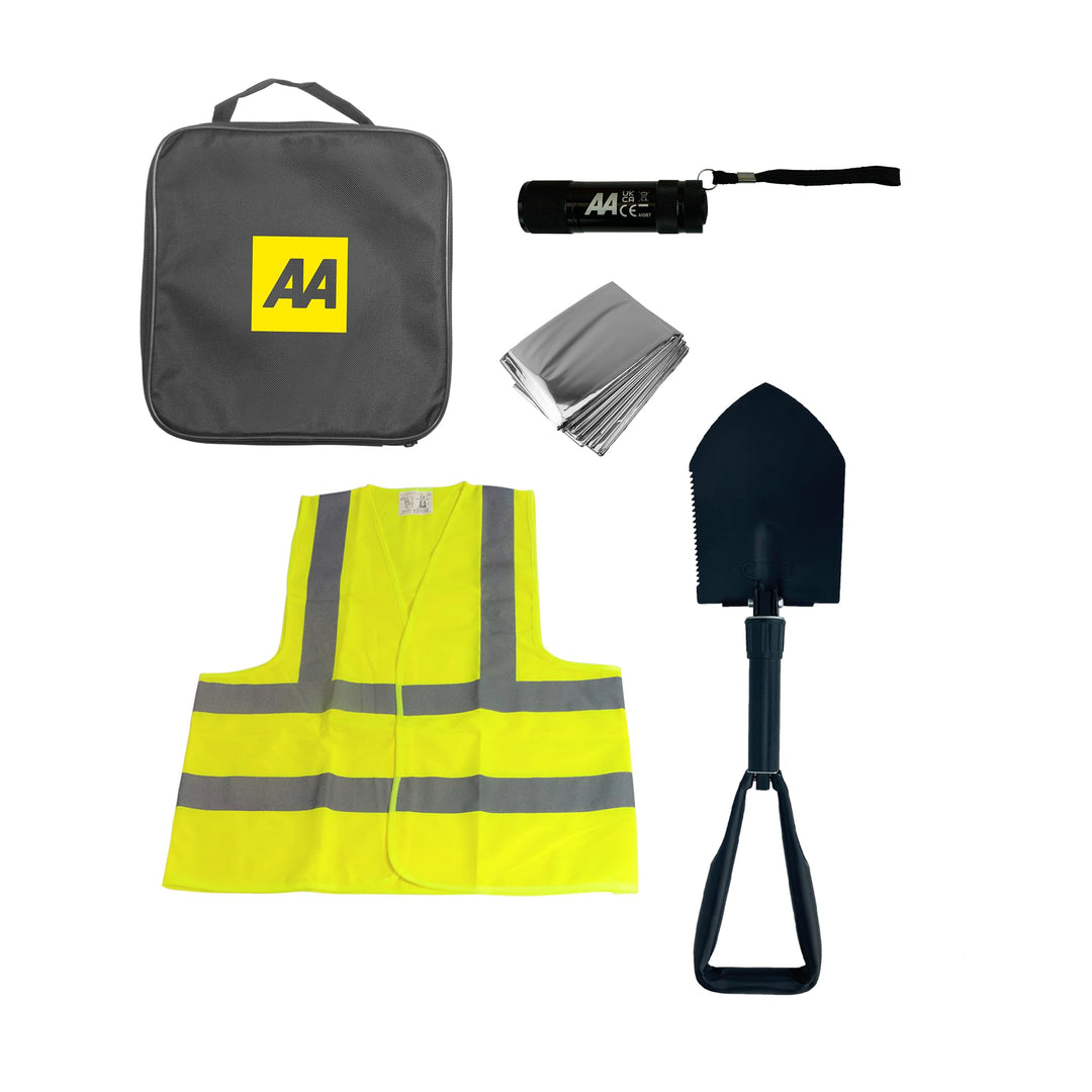AA Winterset fürs Auto mit klappbarer Schneeschaufel AA Winter Car Kit with Folding Snow Shovel, AA