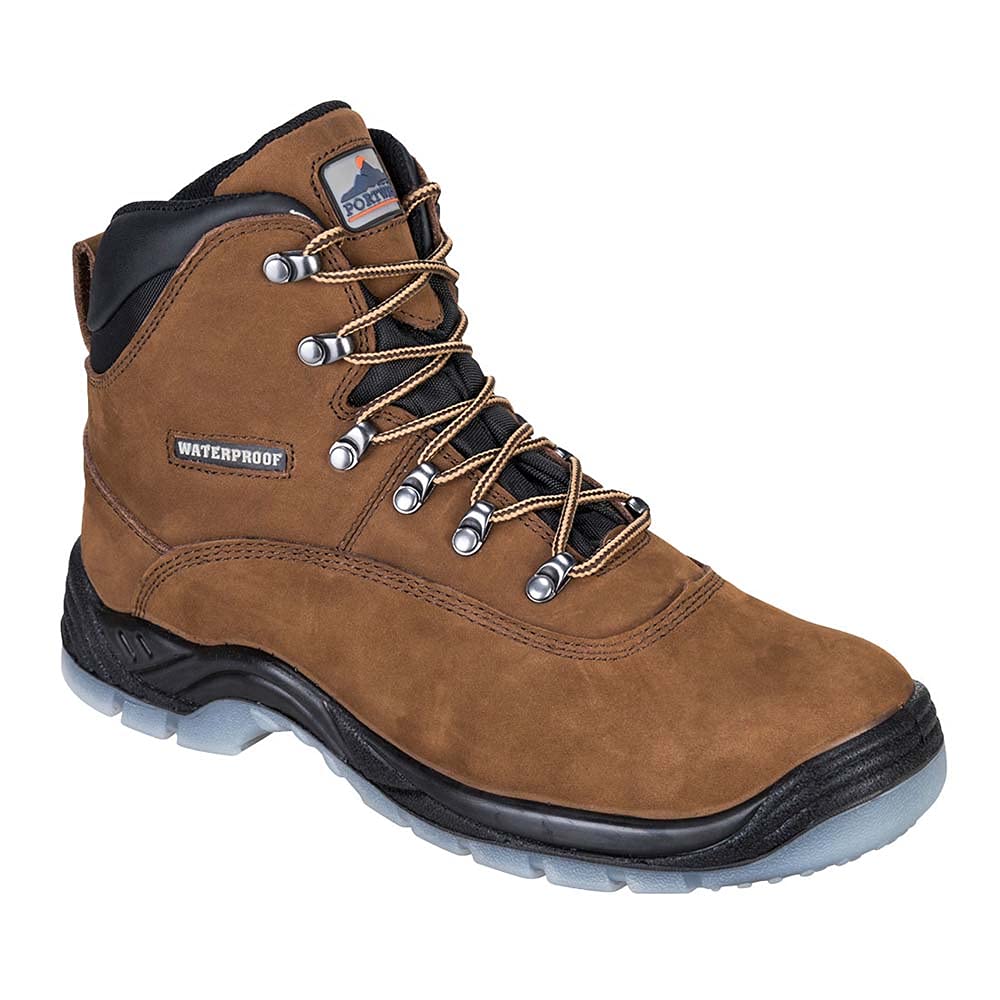 Portwest Steelite All-Wetter Stiefel S3 WR, Grösse: 44, Farbe: Braun, FW57BRR44