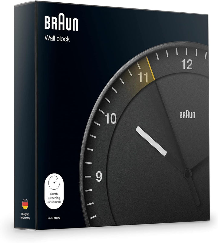 Braun Klassischer Mixed Analog Wanduhr Zuhause Geschenke mit ruhiges Quarzuhrwerk, leicht lesbares Z