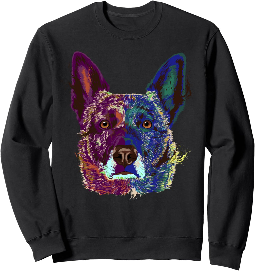 Splash Dutch Shepherd Hund Holländischer Schäferhund Sweatshirt