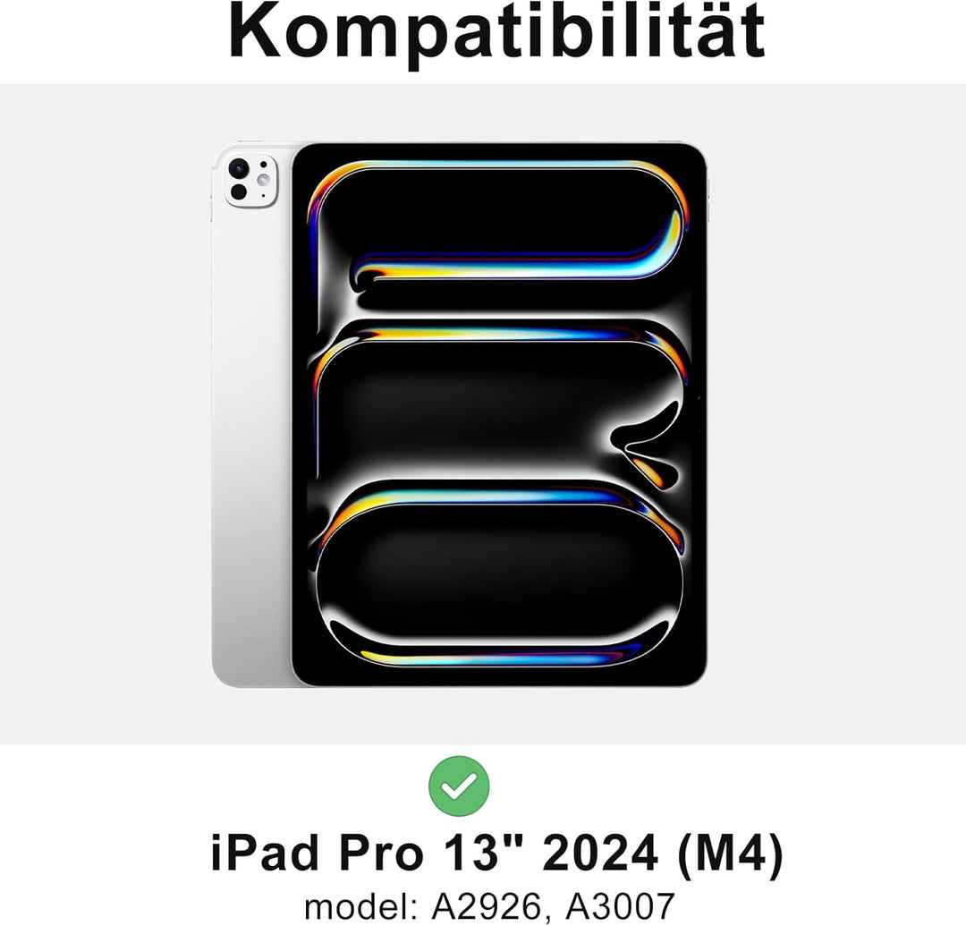 IVEOPPE Tastatur für iPad pro 13" 2024 (M4) Con Touchpad, Hülle mit Magnetisch Abnehmbare Bluetooth
