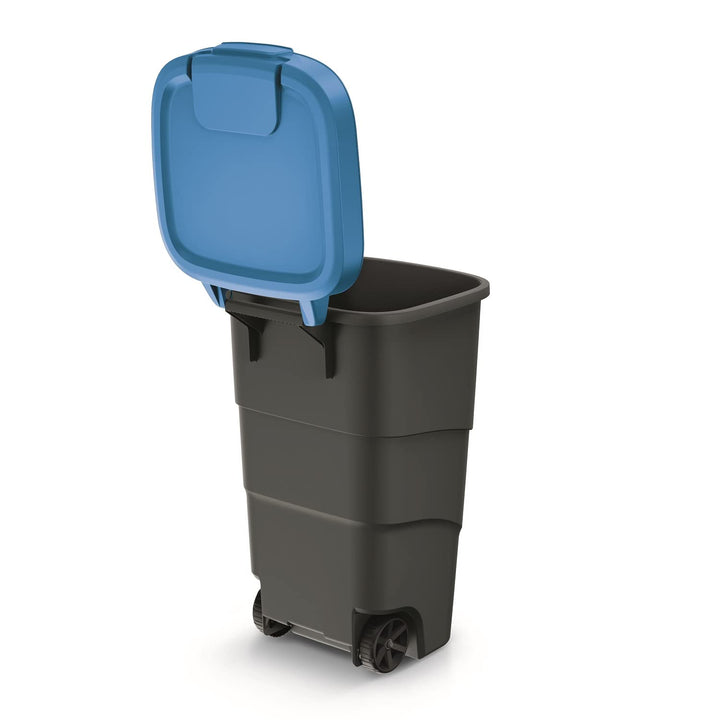 Prosperplast Wheeler 110L Müllbehälter mit Rädern und Deckel Mülltonne Müllgrossbehälter Grossmüllto