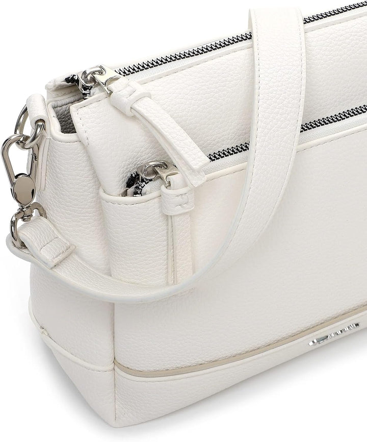 Tamaris Umhängetasche TAS Kennia 34390 Damen Handtaschen Uni Weiss M, Weiss M