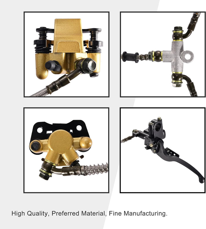 GOOFIT Frontscheibenbremse Hauptbremszylinder Hydrauliksattel Ersatz für China 50cc 70cc 90cc 110cc