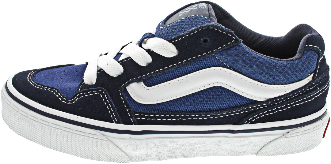 Vans Unisex Kinder Caldrone Sneaker 35 EU Suede Mesh Navy Stv Navy, 35 EU Suede Mesh Navy Stv Navy