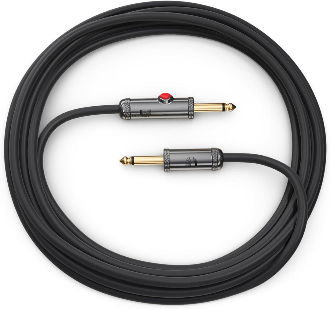 D'Addario PW-AGL-15 mit einrastendem Abschaltschalter / geradem Stecker, 4,6 m 15 füsse Gerade verri