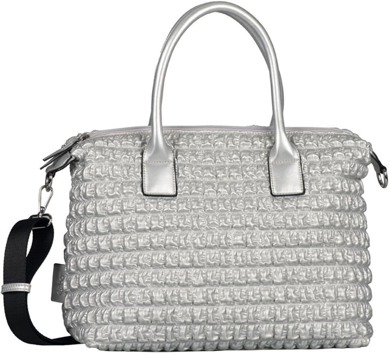 Gabor Damen Kari Henkeltasche mit langem Schulteriemen 35 x 14,5 x 25 (LxBxH) Silver, 35 x 14,5 x 25