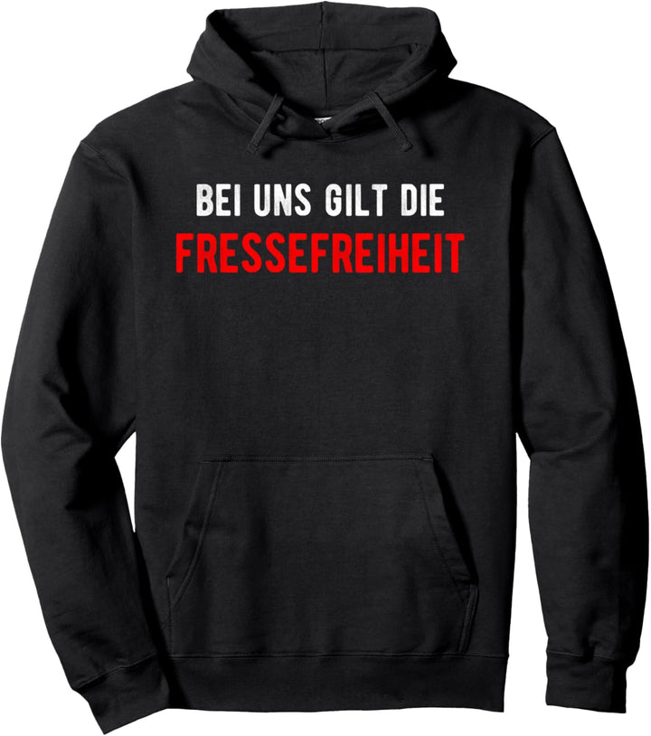 Fressefreiheit, Pressefreiheit Wortspiel, Versprecher Pullover Hoodie