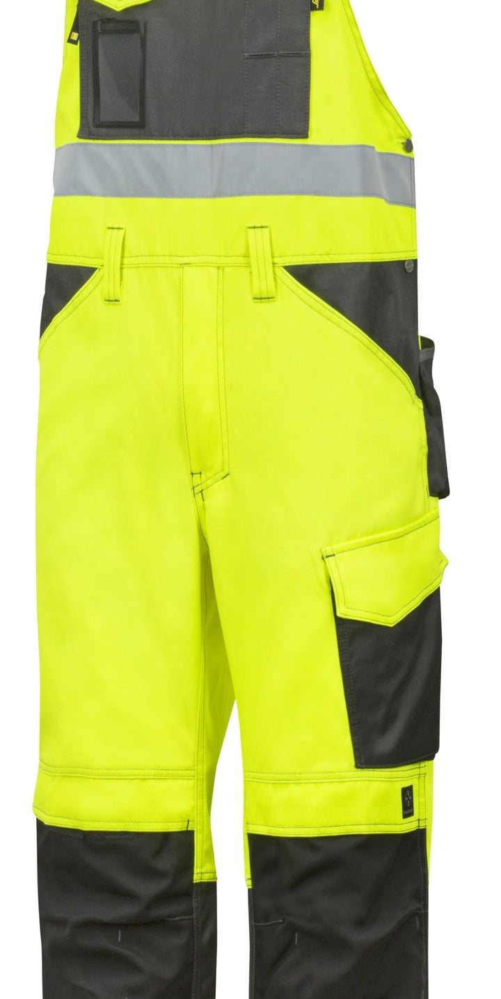 Snickers Workwear High-Vis Latzhose, Grösse 84, orange, 113 84 Signalorange-anthrazit, 84 Signaloran