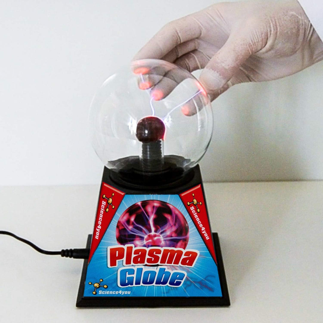 Science4you Plasmaball, Plasma-Lampe für Kinder Durch Berührung und Stimme aktiviert, dient als Nach