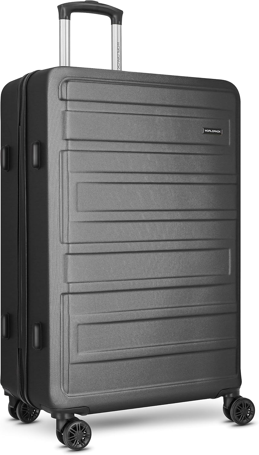 Worldpack New York 2.0 Koffer Trolley | Grosser Hartschalenkoffer mit Tragegriff, 4 Rollen, TSA Zahl