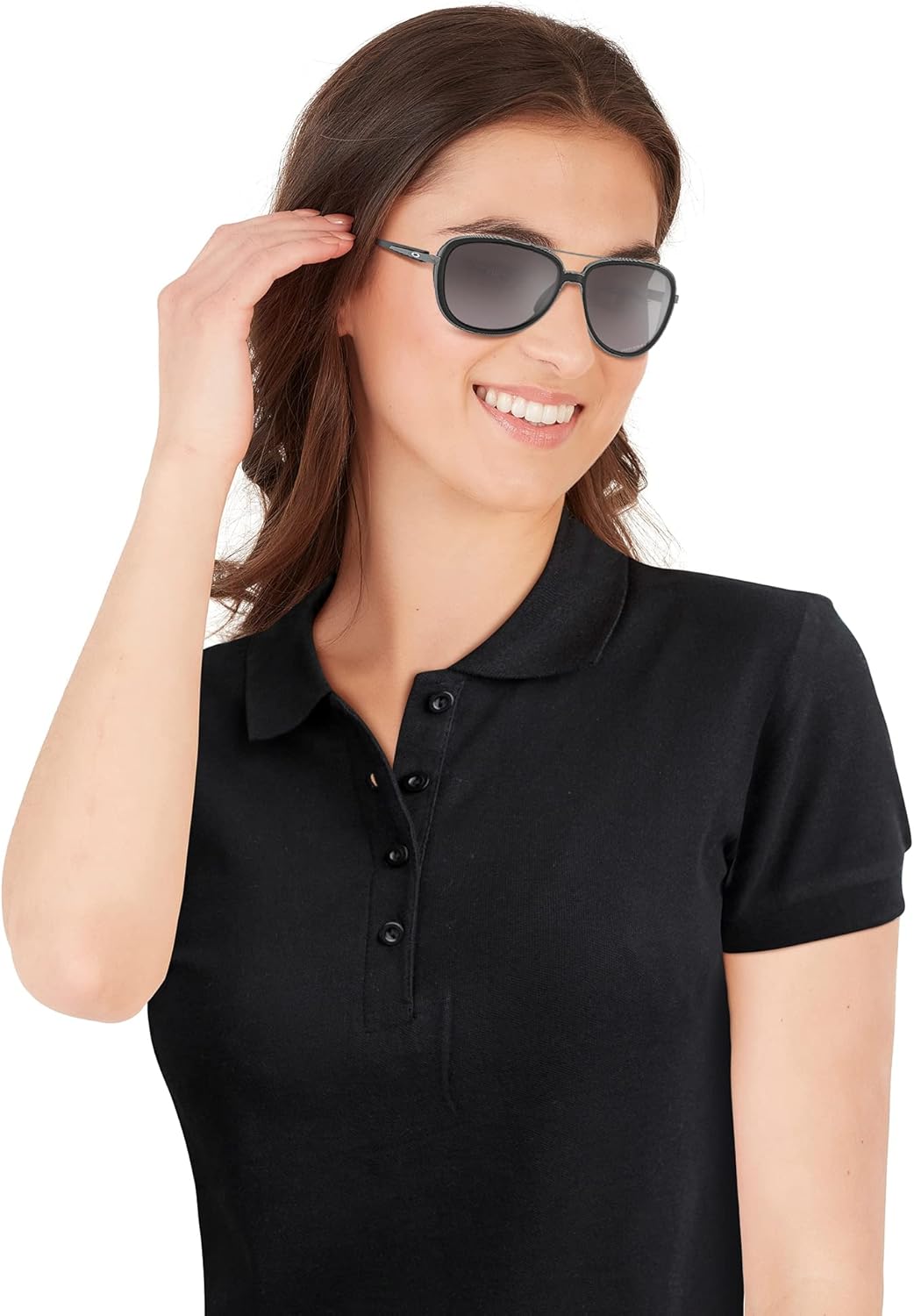 Oakley Damen OO4129-1758 Sonnenbrille, Velvet Black, 58