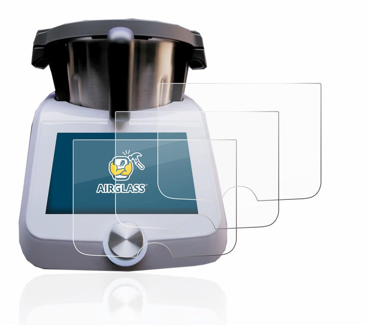 BROTECT (3 Stück Schutzglas für SilverCrest Monsieur Cuisine Smart Schutzfolie Made in Germany Panze