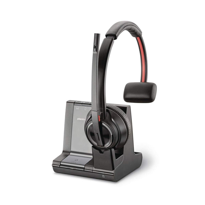 Plantronics DECT Headset Savi W8210-M USB monaural Mono Mono USB-A, Bluetooth, RJ9 PC, Mobile, Deskp