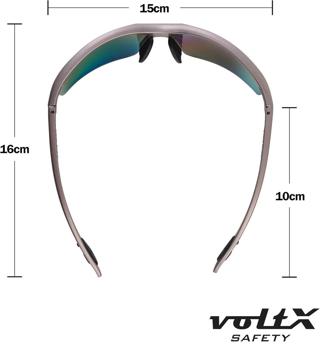 voltX ‘CONSTRUCTOR’ POLARISIERT Bifokale Lesen Schutzbrille, (+2.0 Dioptrie) EN166F zertifiziert/Spo
