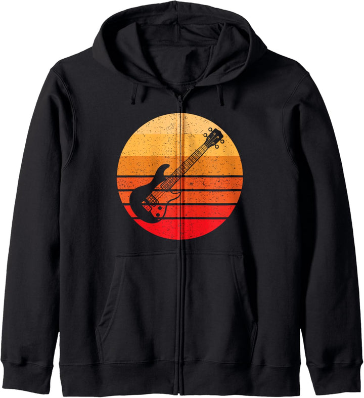 Retro Bass E-Gitarre Player Kapuzenjacke