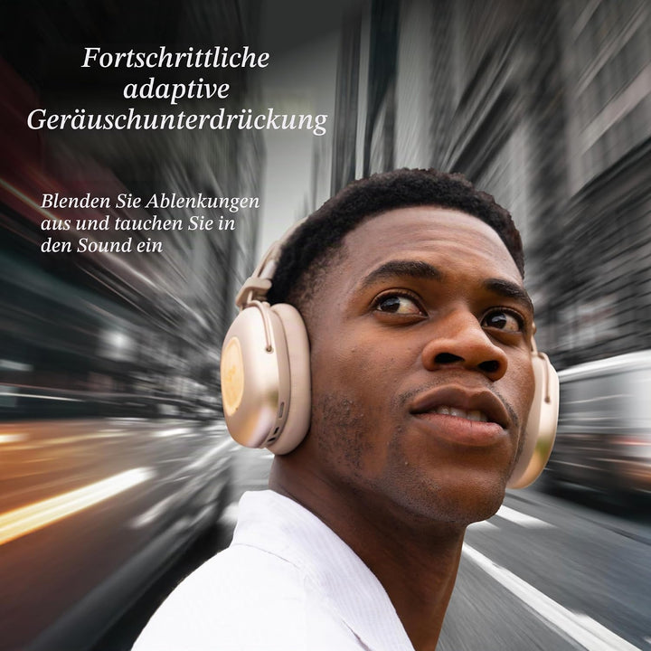 Marley House of Positive Vibration Rebel kabellose Bluetooth Kopfhörer - Over-Ear Wireless ANC mit a