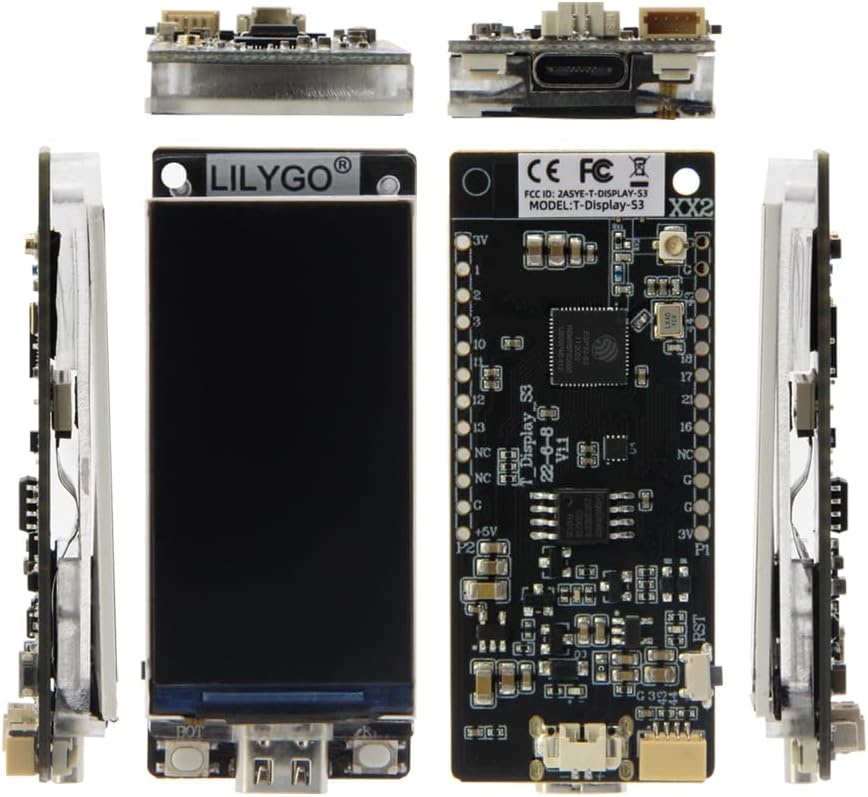 LILYGO T-Display-S3 ESP32-S3 ST7789 LCD-Display TTGO Entwicklungsplatine ESP32-S3 Nicht lötbare Stif