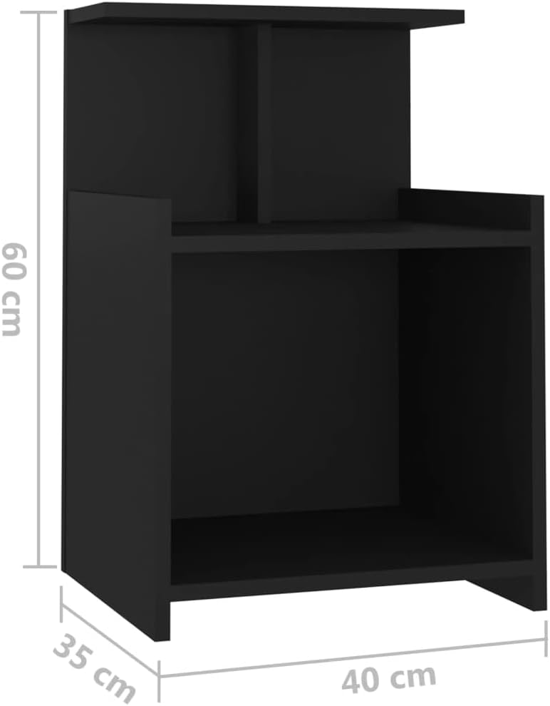 vidaXL Nachttisch Nachtschrank Nachtkommode Nachtkonsole Schlafzimmer Schrank Kommode Beistelltisch