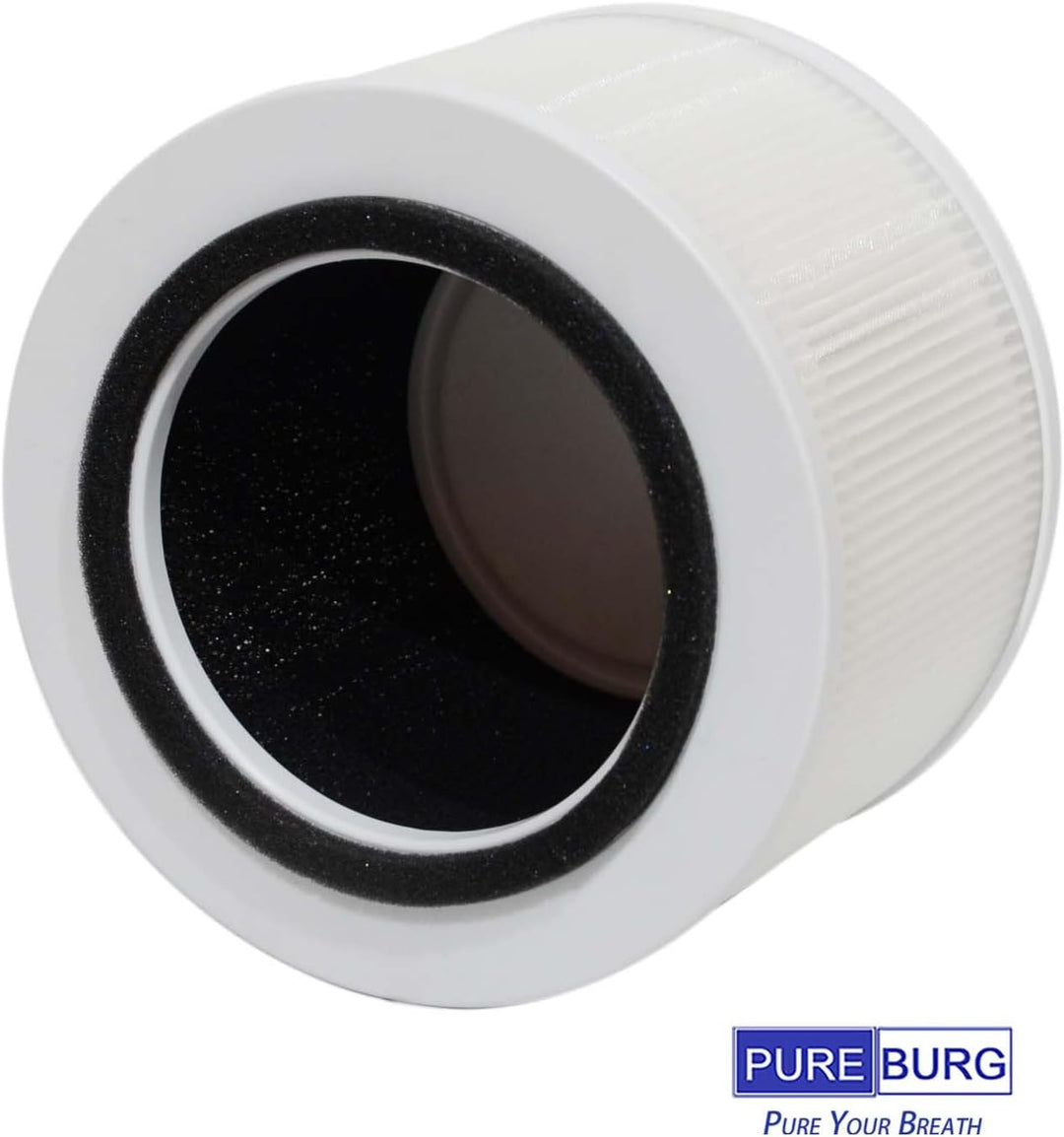 PUREBURG Ersatzfilter kompatibel mit Vibrix PureFlow30 Luftreiniger 30 M², 2er-Pack H13 HEPA Aktivko