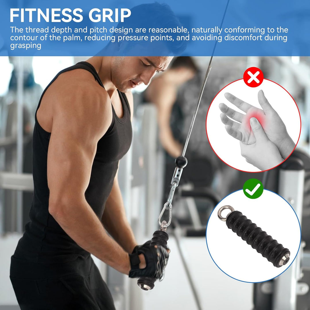 Cyrank Krafttraining Single Grip, Fitness Einhandgriff, Kabelzug Griffe, Push Down Single Gym Handle