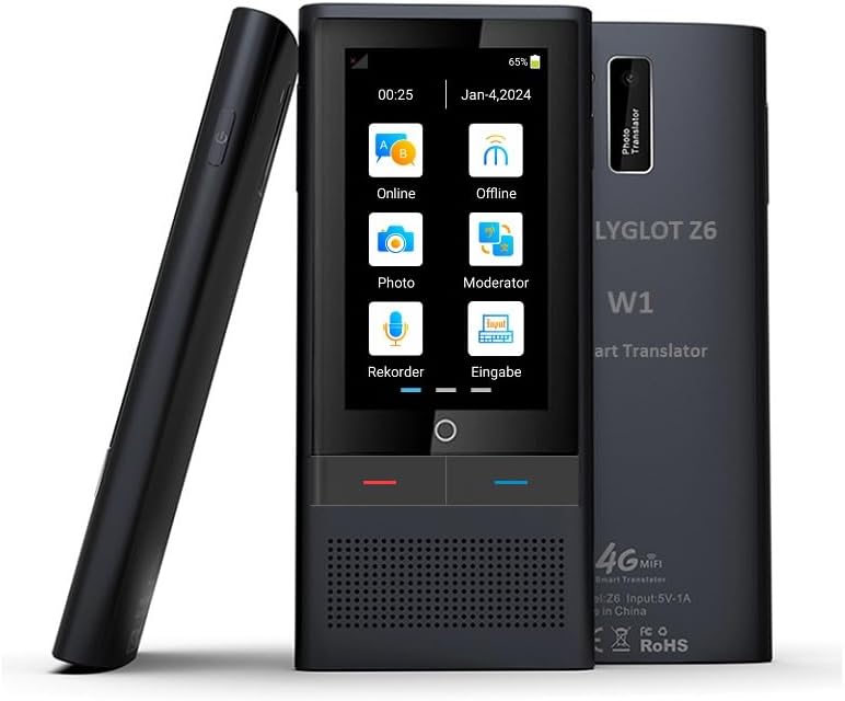 W1 AI Translator multifunktionaler elektronischer Sprachübersetzer neuer Generation (W1 Z6), W1 Z6