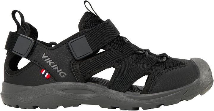 Viking Unisex Kinder Adventure Jr Sandal, 35 EU Weit Black Charcoal