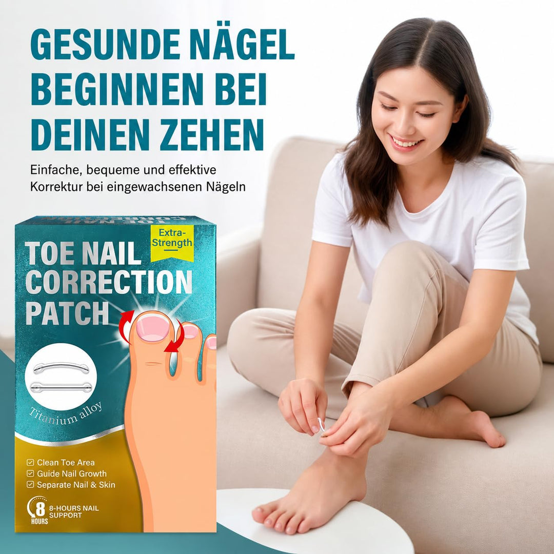 Eingewachsene Zehennägel Set, Zehennagel Korrektur,5 verschiedene Grössen 1 stück (1er Pack), 1 stüc
