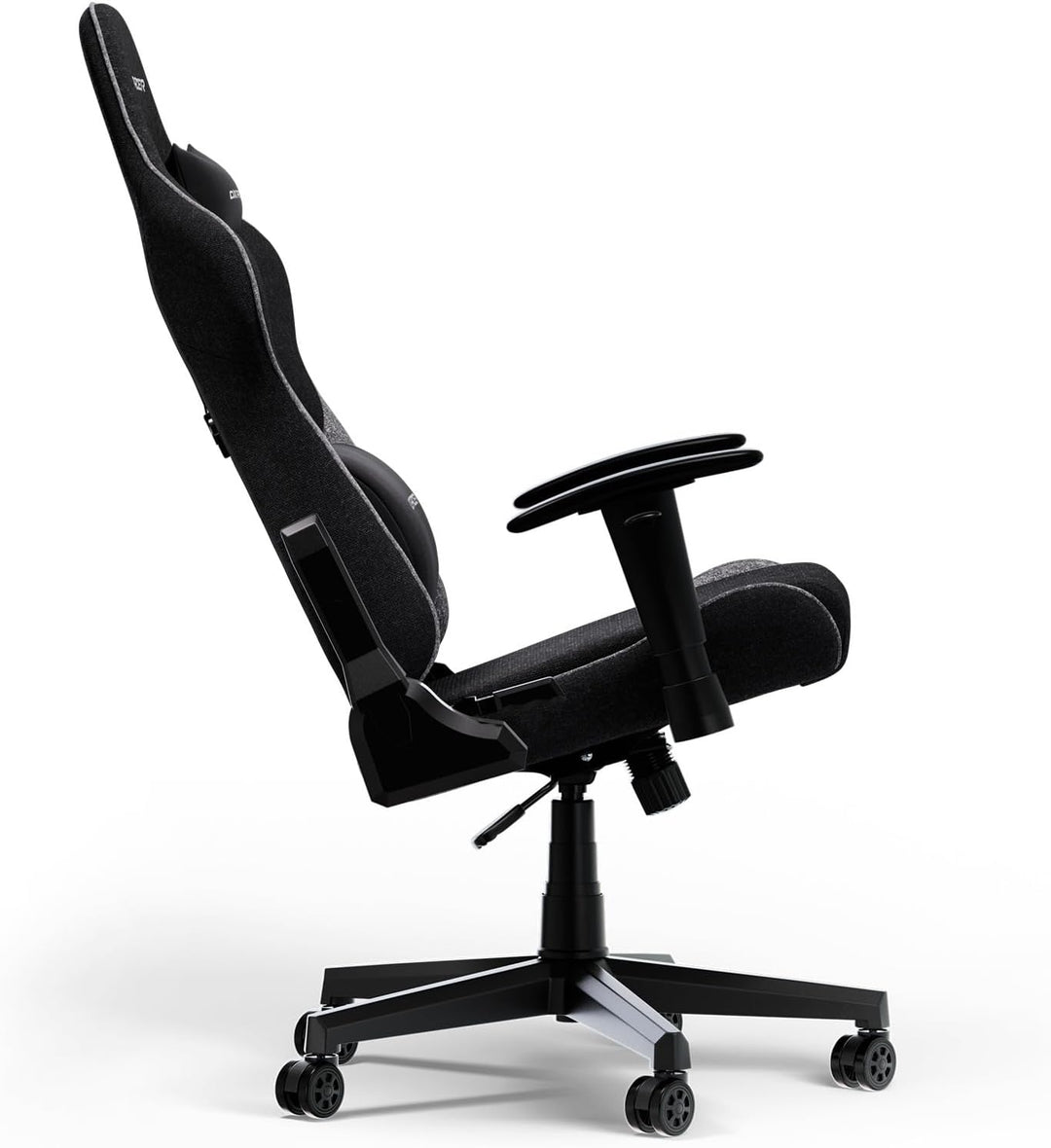 DXRacer Prince L Schwarz & Grau Stoff das Orginal Gaming Stuhl Schwarz & Grau PF24 Stoff, Schwarz &