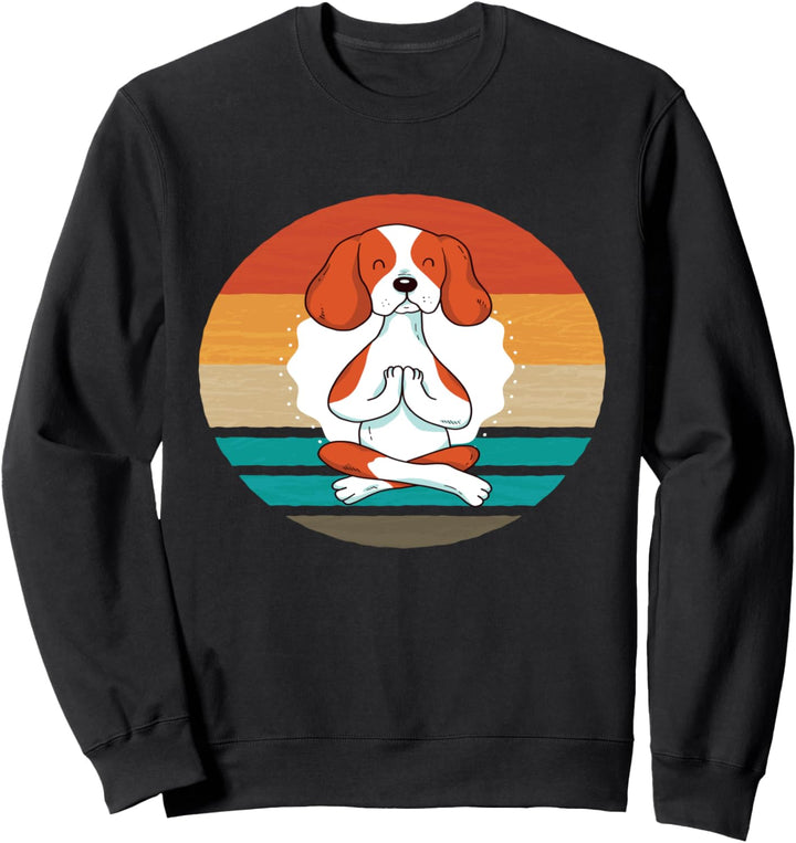 Hunde Yoga Meditation Hundetraining Hundefreunde Training Sweatshirt