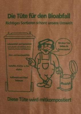 400 Bioabfalltüten Papier braun 9,5 l Biomülltüten Kompostbeutel Mülltüten Müllbeutel Bio 20 + 16 x