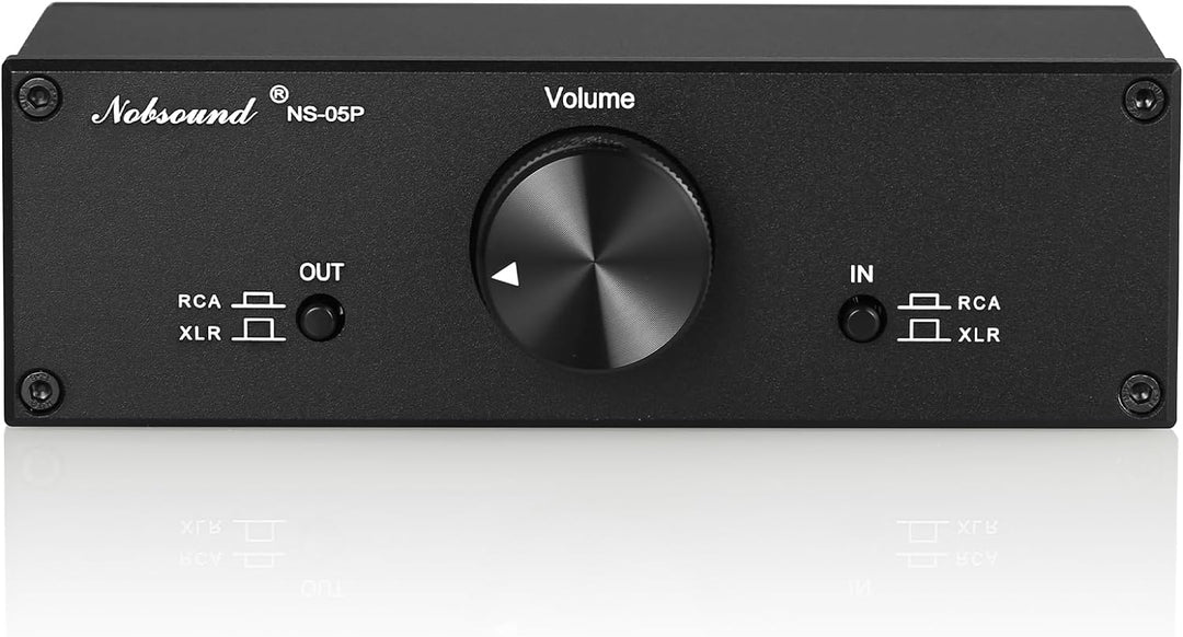 Nobsound Mini Fully-Balanced/Single-Ended Passive Preamp; Hi-Fi Pre-Amplifier; XLR/RCA Volume Contro