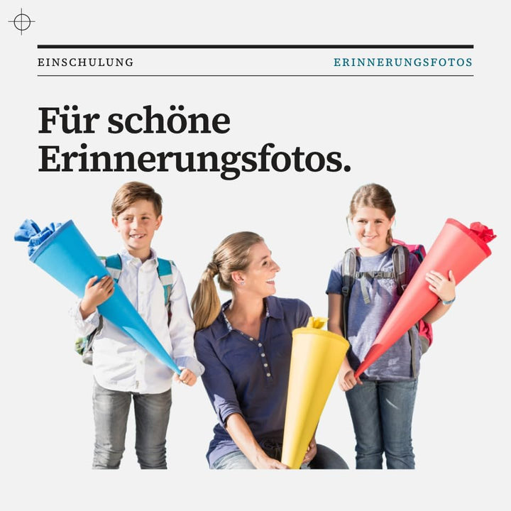 Generisch Schultütenständer + Spitzenschutz für Schultüten 70 &amp; 85 cm | Schultütenhalter &amp; Schutz fü