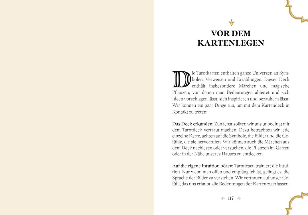 Magie des Märchenwaldes (VIVIDA): Tarotkarten, Märchen & Zauberpflanzen; Set mit Buch und 78 Karten,