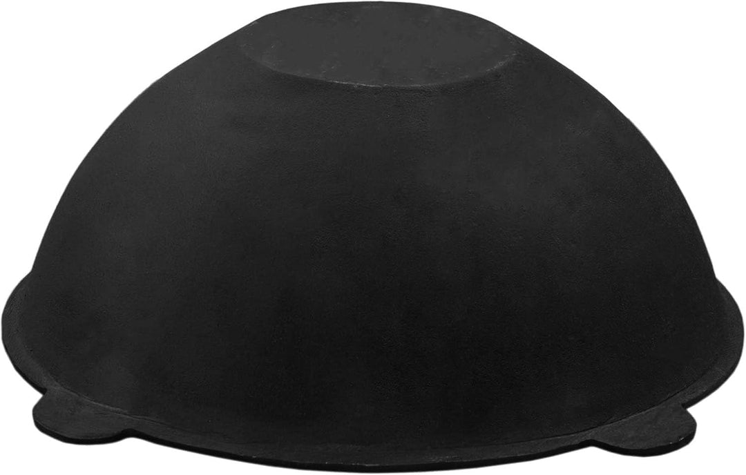 BIG-PAN Kasan Gusseisen 16L mit Aluminium Deckel flacher Boden Schaumkelle Lagan handbemalt Original