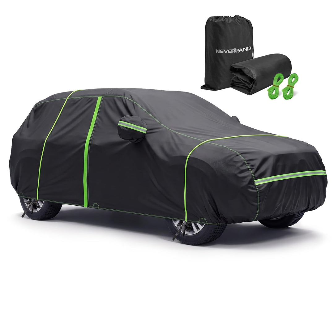 Size XL Car Tarpaulin Tarpaulin for Winter Outdoor &amp; Indoor - Waterproof Car Garage PEVA Zip and Ref