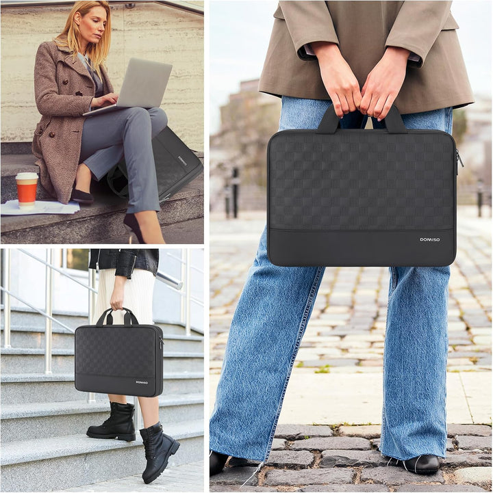 DOMISO laptoptasche 17 zoll,Wasserdicht Laptophülle Schutzhülle mit Griff, Laptop Sleeve Notebook PC