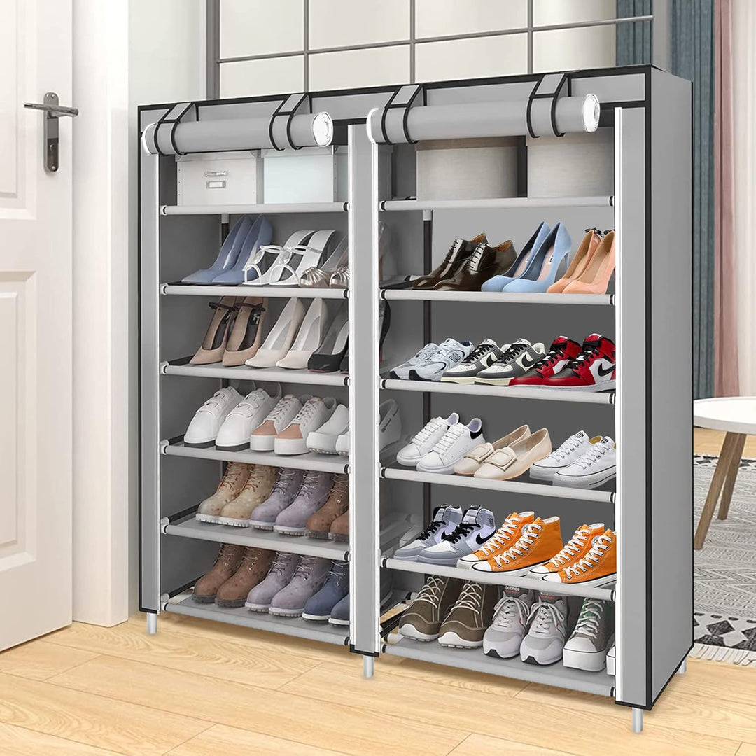 Cannoli Schuhschrank, Schuhschrank, Schuhregal, wasserdicht, 7 Schichten für 36 Paar Schuhe, Schrank