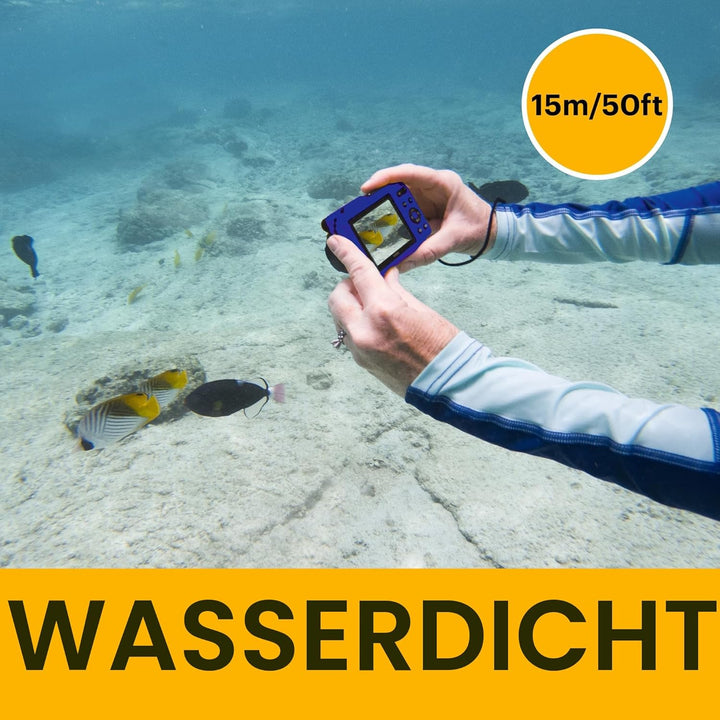 KODAK Pixpro WPZ2 Digitalkamera, kompakt, 16 Megapixel, wasserdicht und stossfest, Gelb