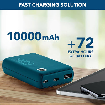 Cellularline - Essence Turbo 10000 - Tragbares Ladegerät 10000 mAh, Leistungsabgabe 20 W - Schnellla