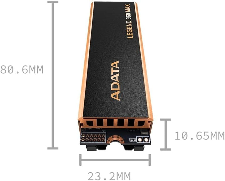 ADATA SSD 1.0TB Legend 960 MAX M.2 PCI4 M.2 2280 1TB Max