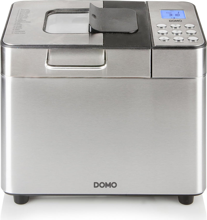 DOMO B3971 Brotbackautomat Schwarz, Silber (matt), Kunststoff