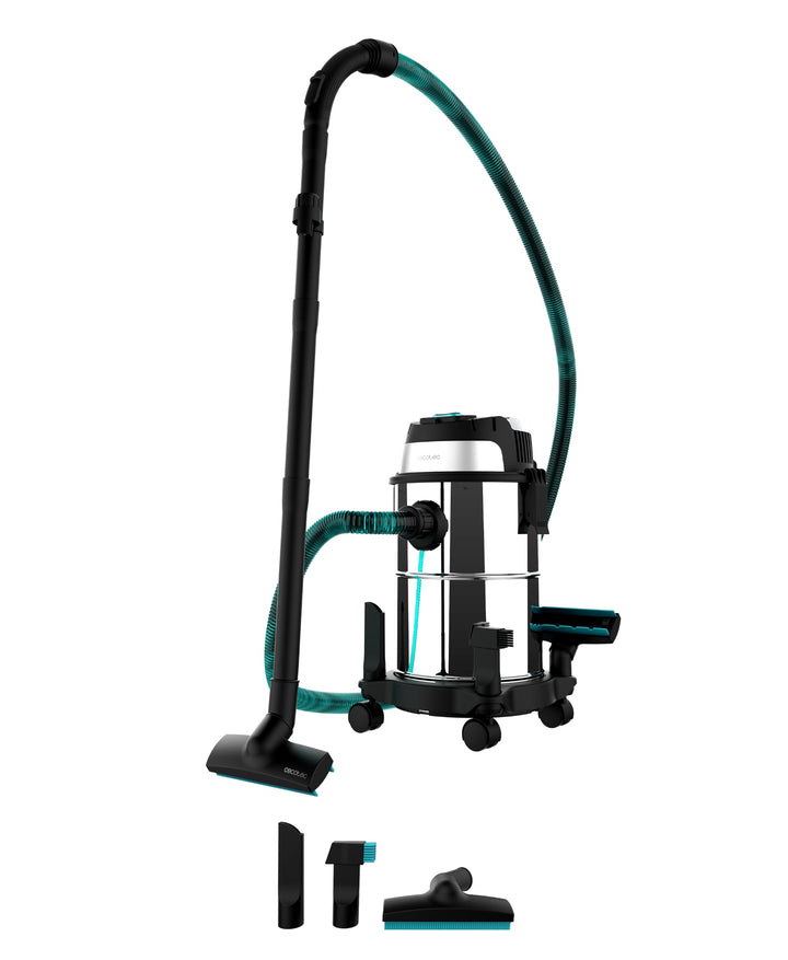 Cecotec Nass- und Trockensauger 16 L Conga Rockstar Wet &amp; Dry Steel. 1200 W, 20 kPa, Doppelte Funkti